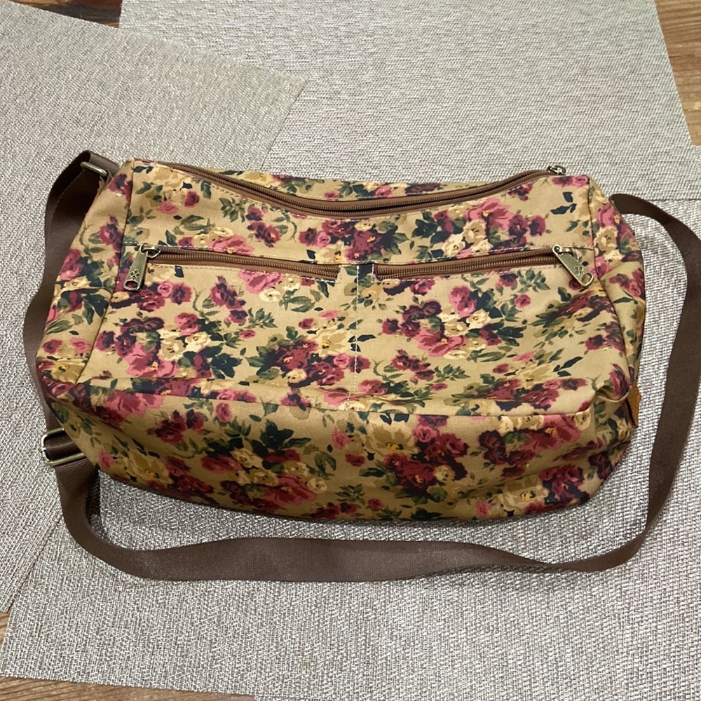 Patricia Nash Alatri Antique Rose Coated Linen Multi Bag